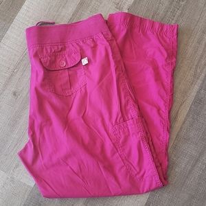 XL Peachess berry pink scrub pants